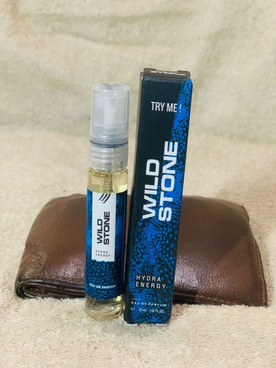 Wild Stone Hydra Energy Long Lasting Perfume for Men, 10ml, A Sensory Treat for Casual Encounters, Blend of Masculine Fragrances