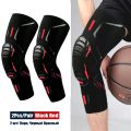2Pcs/Pair Sport Crashproof Knee Support Pad Elbow Brace Arm Leg Compression Sleeve Outdoor Basketball Football Bicycle Protector.