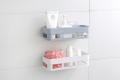 Bathroom Shelf Bathroom Adhesive Storage Rack 1pcs Kitchen Home Decoration Corner Shower Shelf Rack Storage Rack Accessories set on tiles and plastic paint wall - Wall Decoration. 