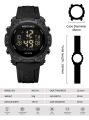 NAVIFORCE NF7104 Electronic Multi-function Trendy Waterproof Luminous Silicone Strap Birthday Gift Watch. 