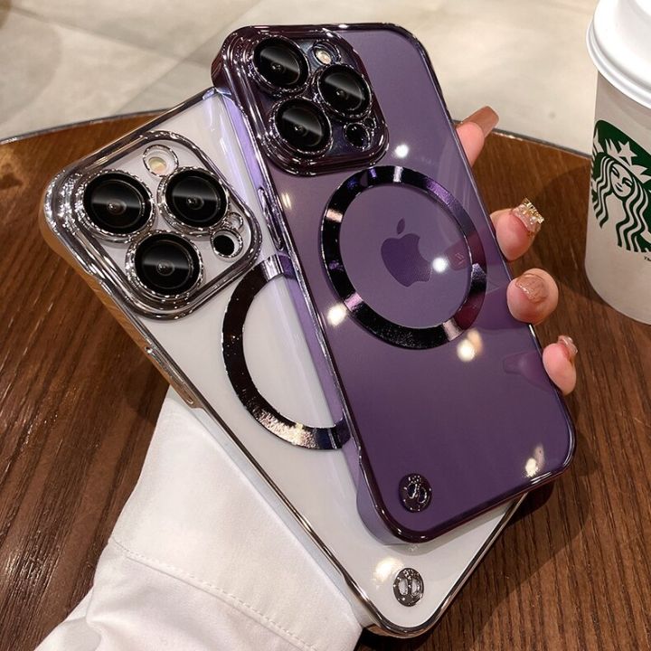 %E3%80%90Youyi%E3%80%91Hoce%20luxury%20plating%20frameless%20magnetic%20phone%20cases%20iPhone%2015%2014%2013%2012%2011%20Max%2014%2015%20plus%20for%20MAG%20safe%20case%20thin%20clear%20pc%20hard%20cover%20-%20Image%204