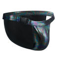 CLEVER-MENMODE MEN'S REFLECTIVE METALLIC LASER FAUX LEATHER SURF SWIMMING. 