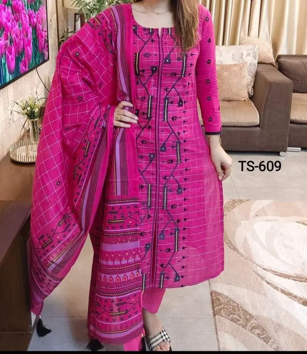 Exclusive%20Cotton%20Unstitched%20Skin%20Print%20High%20Quality%20Three%20Piece%20For%20Women%20-%203%20Pice%20Dress%20-%20Image%204