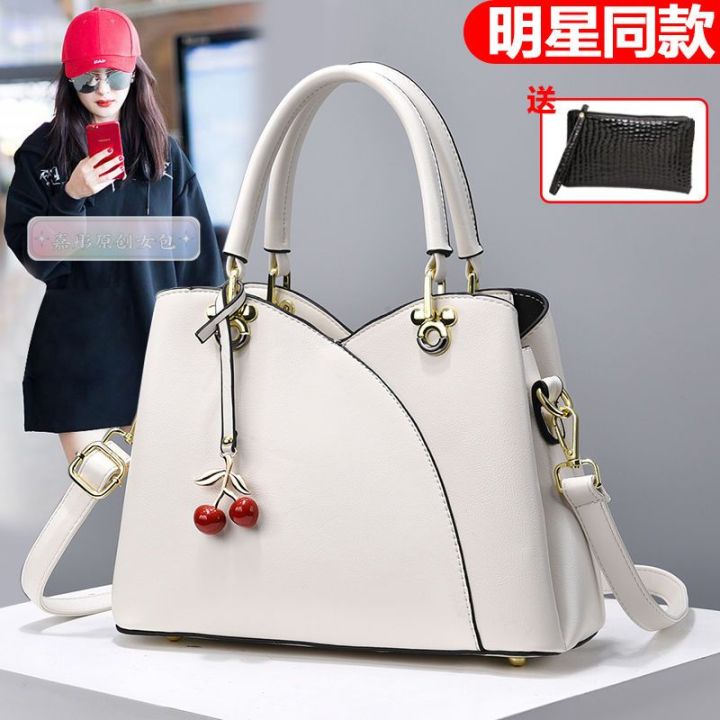 Walden Kangaroo Leather Women's Large Bags2023New Versatile Elegant Handbag Textured Shoulder Messenger Bag