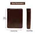Ciephia Classic Style Genuine Leather Rfid Wallets for Men Thin Short Multi Function Tri Fold Card Holder Male Purse Money Clip.