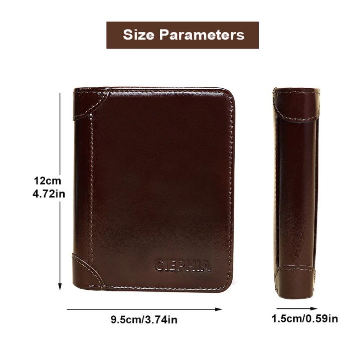 Ciephia%20Classic%20Style%20Genuine%20Leather%20Rfid%20Wallets%20for%20Men%20Thin%20Short%20Multi%20Function%20Tri%20Fold%20Card%20Holder%20Male%20Purse%20Money%20Clip%20-%20Image%204