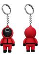 New products doll pendant 3D acrylic keychain accessories squid game keychain. 