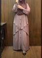 abaya borka Projapoti Three Dubai Cherry stylish party borka (No hijab Only Borka) fashion collection Fashionable khimar Lycra borka for Women. 