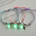 3Pcs/set Friendship Bracelet for Women Girl Handmade Rope BFF Bracelet for 3 Friends Glow in the Dark. 