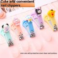 Cute Cartoon Nail Clippers Kids Nail Clippers Portable Stainless Steel Nail Scissors For Kids Women Men Student Non-slip Nail Clippers With Protective Cover. 