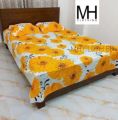 King Size Bed Sheet Set with Pillow Cover Chador set 7.5×8.25 feet Full Cotton Fabric in Red, Blue, Pink, Green - Reliable and Durable Bedding. 