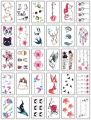 30pcs/lot temporary chinese tattoos set small tatoo boys black arm sleeve tattoo sticker words hand tattoo waterproof mens.