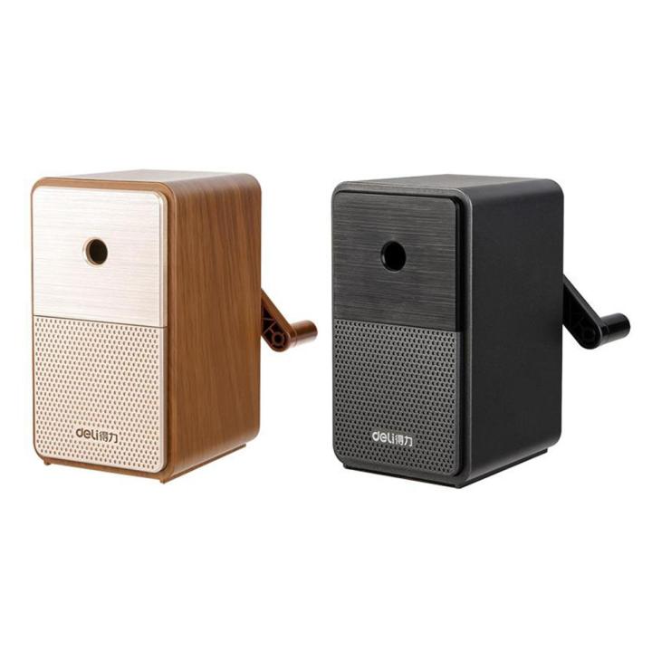 Deli E71160 Retro Speaker Styling Rotary Pencil Sharpener