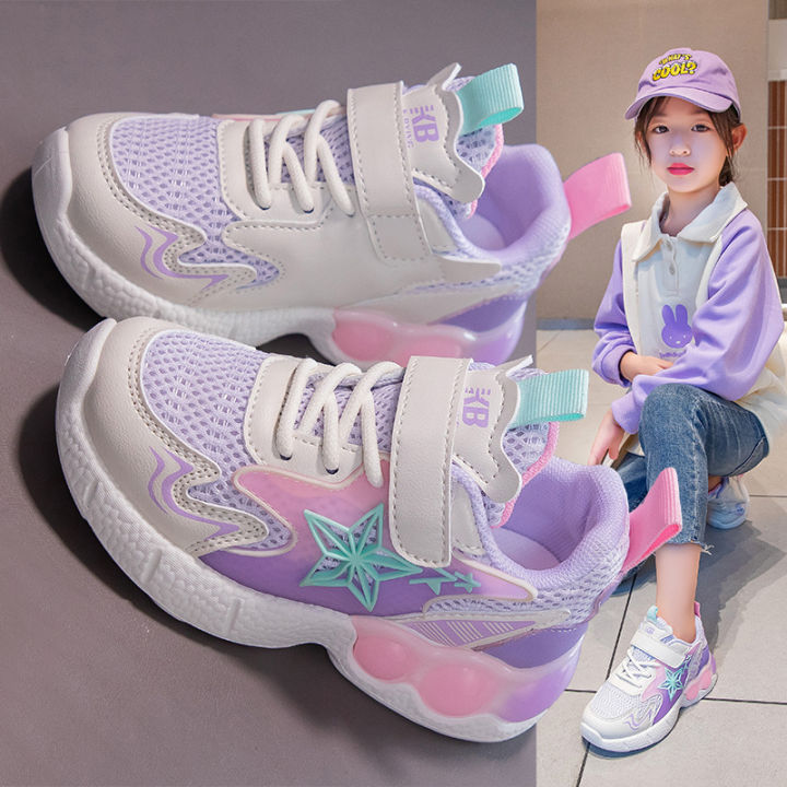 2023%20New%20Styles%20for%20Medium%20and%20University%20Students%20Boys%20and%20Girls%20Shoes%20Velcro%20Mesh%20Athleisure%20Shoes%20Striped%20Vintage%20Dad%20Shoes%20-%20Image%202
