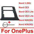 Sim Tray SD Card Tray Holder Card Compatible with Oneplus 1+ Nord 3 Nord CE2 Lite CE3 Lite Nord N20 N30 With Sim Ejector Pin Replacement Part. 