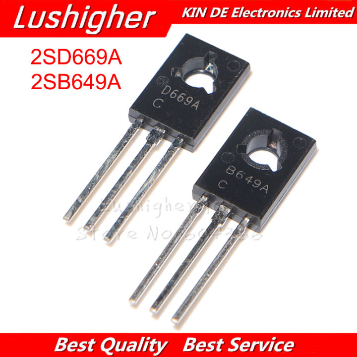 VWWJCCRO 5 Paare TO-126F Transistor 669A/649A – 1 Produktbild-Vorschau 4