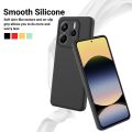 Xiaomi Redmi Note 14 5G Case Liquid Silicone Case Phone Back Cover - Black.