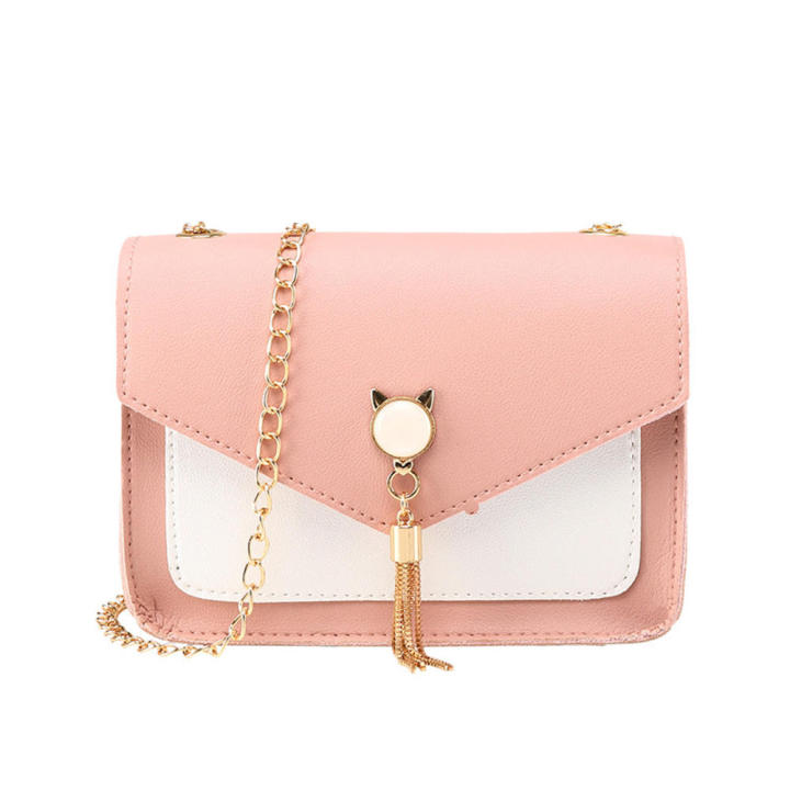 Bags%20for%20Women%20Luxury%20Designer%20Cover%20Tassel%20Chain%20Shoulder%20Small%20Square%20Bag%20Messenger%20Crossbody%20Bag%20Pearl%20Cat%20-%20Image%205
