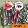 50pcs Pink Tattoo Pen Pmu Brow Pink Surgical Marker Pen for Permanent Makeup Eyebrow Lip Scribe Permanent Pen Tattoo Accessory. 