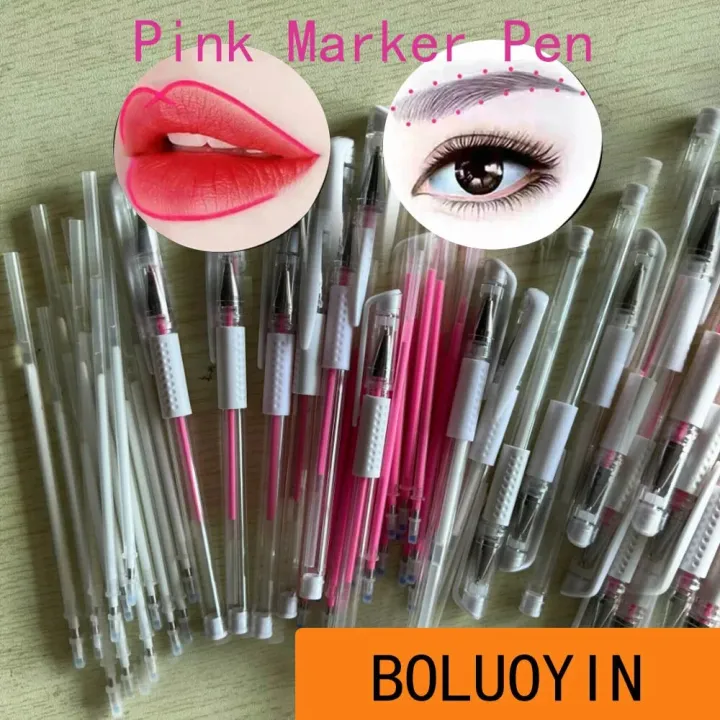 50pcs%20Pink%20Tattoo%20Pen%20Pmu%20Brow%20Pink%20Surgical%20Marker%20Pen%20for%20Permanent%20Makeup%20Eyebrow%20Lip%20Scribe%20Permanent%20Pen%20Tattoo%20Accessory%20-%20Image%206