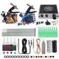 Dragonhawk Tattoo Machine Kit Complete Beginner Mini Power Supply Tattoo Gun Full Set Supplies With Long Needles. 