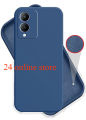 For vivo Y17s Matte Liquid silicone Soft Gel Rubber Shockproof Phone Case Back Cover.