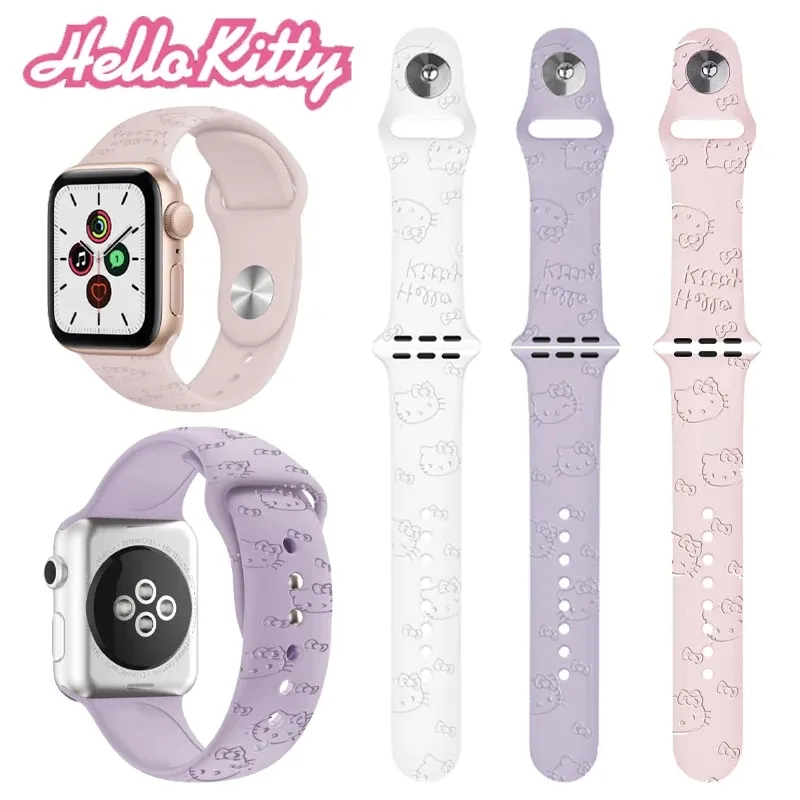Hello Kitty Cute Strap for Apple Watch Band 44mm 42mm 45mm 42 41mm