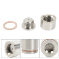 Oxygen Sensor Nut Weld Bung Plug M18X1.5 O2 Sensor Adapter Nut Bung Stainless Steel Flat-Port Parts Accessories.