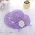 Sagit Baby Kids Girl Summer Floral Flower Straw Visor Sun Hat Beach Hats. 