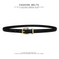 Korean Fashion Simple Thin Belts Ladies Leather Belt Alloy Pin Buckle Retro Jeans Belt Designer Girdle Women High Quality House Foocus. 