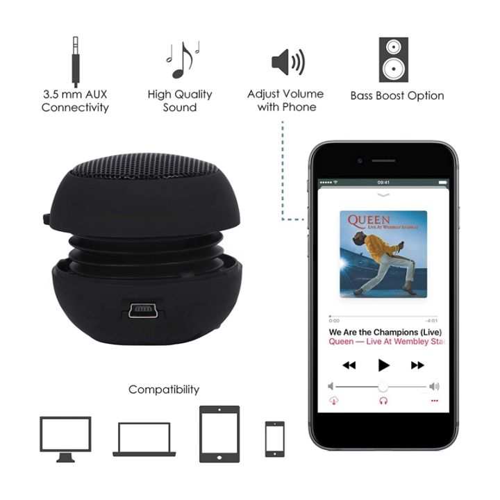 LKPCIGCXM%20Mini%20Speaker%20Portable%20Rechargeable%20Travel%20Speaker%20with%20Aux%20Input%20Wired%203.5mm%20Headphone%20Jack%20-%20Image%203