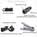 ONTi Network Tool Kit Professional Portable Ethernet Computer Maintenance LAN Cable Tester Crimper Cutter Repair Set with Bag.