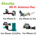 Absuhjx 1pcs Wifi Antenna Flex Cable For iPhone X XS Max XR 11 12 13 Pro Max Mini Wi-Fi Signal Bluetooth Ribbon Replace Parts.