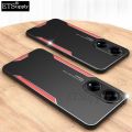 For Honor X5 Plus Phone Case Aluminum Metal Matte Cover Soft Silicone Frame Camera Protection Cover for Honor X5 Plus Back Cover.