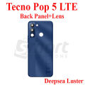For Tecno Pop 5 LTE (BD4 BD4i BD4a) Back Panel/Backshell/ Casing + With Camera Lens + Side Buttons With Logo-All Colors Available. 