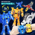 New Dinosaur Mechanical Beast Transformation Robot 3 Forms with Electronic Watch Male and Female Children's Toys. 