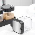 Kitchen Condiment Storage Set Condiment Jars Container and Spice Bottles for Pepper Coffee Bar. 