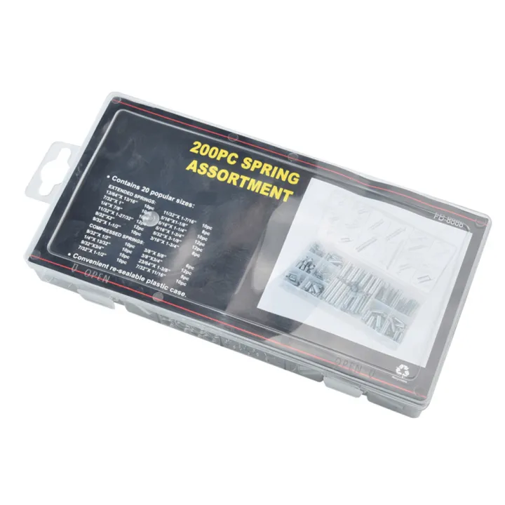 200Pcs%20Springs%20Assortment%20Set%20Portable%20Hardware%20Tool%20Extension%20Tension%20Compression%20Spring%20Assortment%20Kit%20-%20Image%205