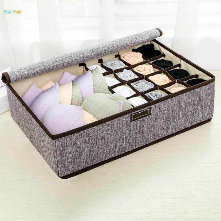 Closet%20Organizer%20Sock%20Storage%20Box%20with%20Lid%20Multipurpose%20Rectangular%20Bed%20Organizer%20-%20Image%202