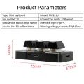 USB Wired 3Key Mini Keypad Copy Paste Shortcut Space Enter Macro Audio Custom Programmable Game Keyboard Shortcut Multimedia Key. 