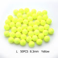50pcs Floating Bobbers Fishing Fluorescent Drift Ball Fishing Float Foam Balls GAOHANG. 