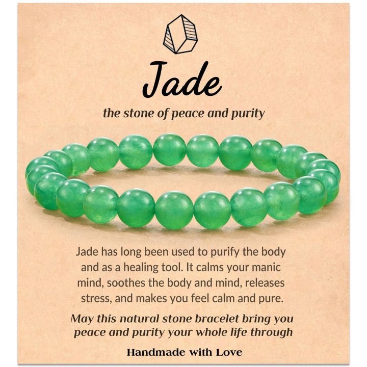 %5B%20New%20%5D%20Single%20Circle%20Beaded%20Bracelet%208m%20Tigereye%20Green%20Chalcedony%20Crystal%20Turquoise%20Bracelet%20Elastic%20String%20Dream%20Amethyst%20Bracelet%20-%20Image%202