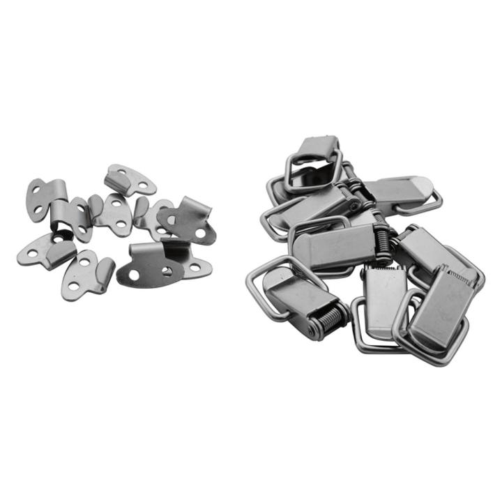 【3C VictoryEagle】10Pcs Cabinet Spring Loaded Straight Loop Latch Length