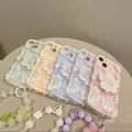 Sweet Pink Flower Cute Phone Case with Holder Strap for iPhone 14 12 13 11 Pro Max Mini XR XS X 6 7 8 Plus Korean Covers Shell. 