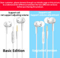 Wired Headset Earphone with Microphone Hands Free for Tablet PC Phone.