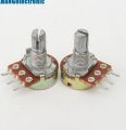 2Pcs- 3 Pin 1K Potentiometer Panel Mount 1K Ohm 1/2 Watt 3 Terminal Leads Single Gang Linear Taper Rotary Potentiometer 1K Ohm Adjustable Variable Resistor Volume Pot.