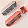 1pcs Salt and pepper spice jar with lid Transparent seasoning container spices storage box pumpkin spice boxs kitchen canister sets. 