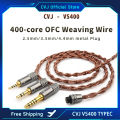 CVJ VS400 Typec interchangeable audio plug 2.5 3.5 4.4mm cable 0.75mm C pin 0.78mm mmcx. 