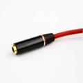 Red 3.5mm Male to Female Headphone Extension Cable 3.5mm Aux Cable Audio Extender Cord for Computer. 
