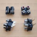 2Pcs PCB Mount Stereo Audio Video Jack AV/RCA Socket 4 Position Female Connector. 